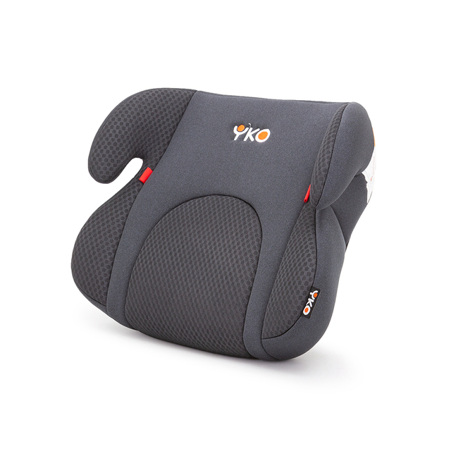 Grey Backless Booster Seat with base