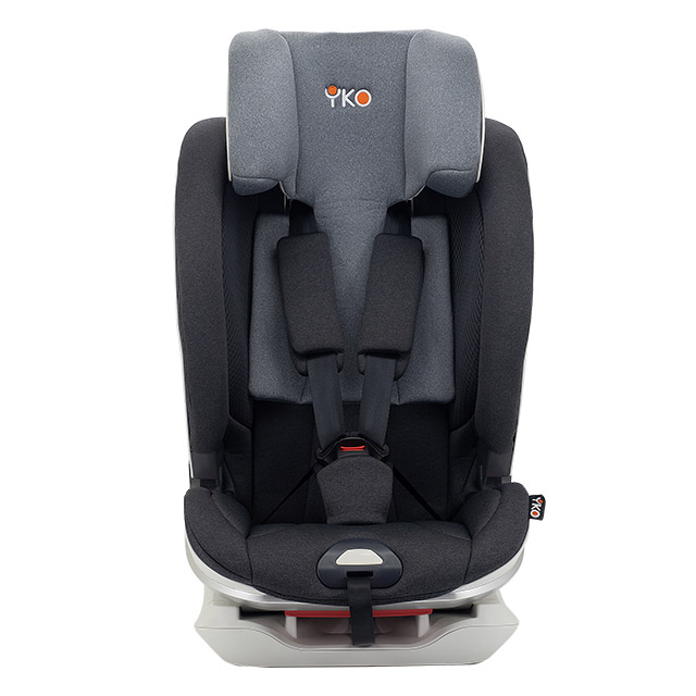 White Compact Child Car Seat with Isofix